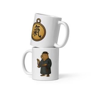 Capybara Taoist Monk Mug – Qi Pendant Edition