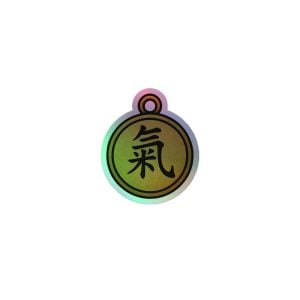 Qi Pendant Holographic Sticker